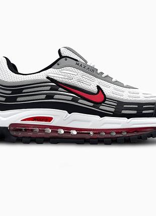 Кроссовки мужские, кроссовки женские, 1в1 люкс качество, кожа, nike air max tl 2.5 white/black/red, sky-nik-0625