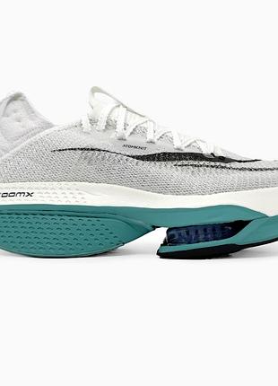 Кросівки чоловічі, кросівки жіночі, 1в1 люкс якість, шкіра, nike air zoom alphafly next% 2 white/blue, sky-nik-0600