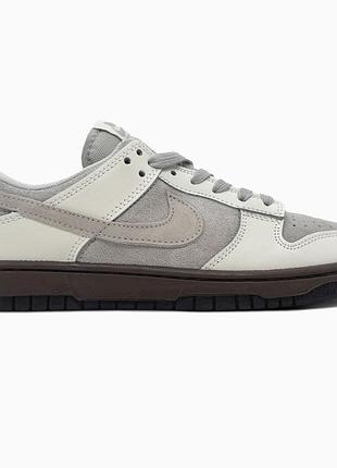 Кросівки чоловічі, кросівки жіночі, 1в1 люкс якість, шкіра, nike sb dunk low ironstone, sky-nik-0827