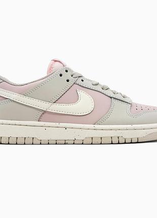 Кроссовки мужские, кроссовки женские, 1в1 люкс качество, кожа, nike sb dunk pink/grey, sky-nik-0845