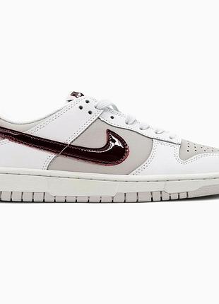 Кросівки чоловічі, кросівки жіночі, 1в1 люкс якість, шкіра, nike sb dunk sail burgundy crush, sky-nik-0843