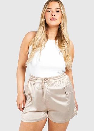 Шорти карго boohoo, атласні