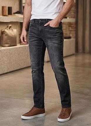 Мужские темно-серые джинсы livergy slim fit р. 32/32, 36/32, 38/32