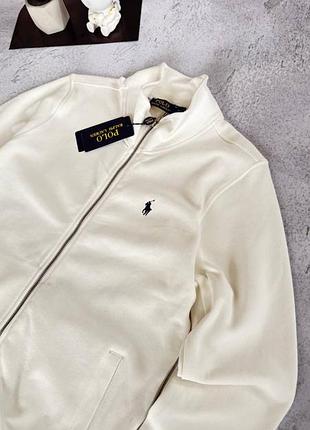 🔥кофта full zip polo ralph lauren white 🔥 2