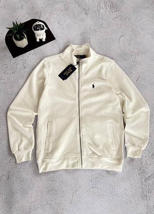 🔥кофта full zip polo ralph lauren white 🔥