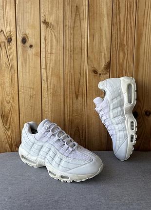 Білі кросівки кеди взуття nike air max 95