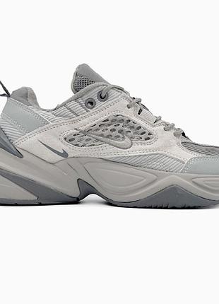 Кроссовки мужские, кроссовки женские, 1в1 люкс качество, кожа, nike m2k grey, sky-nik-0512