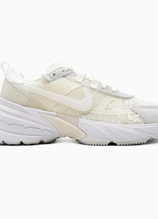 Кросівки чоловічі, кросівки жіночі, 1в1 люкс якість, шкіра, nike v2k runtekk white flowers, sky-nik-0841