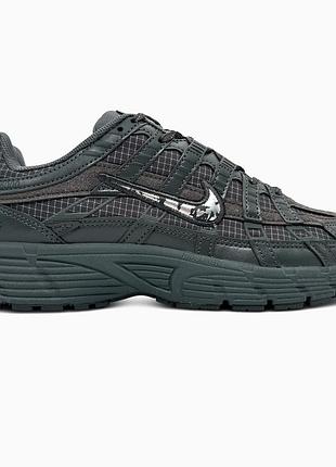 Кроссовки мужские, кроссовки женские, 1в1 люкс качество, кожа, nike p-6000 anthracite iron grey, sky-nik-0739