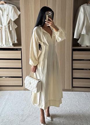 Лімітована колекція , сукня zara, льон