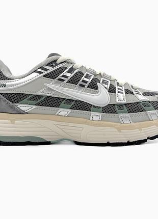 Кроссовки мужские, кроссовки женские, 1в1 люкс качество, кожа, nike p-6000 premium casual shoes grey, sky-nik-0539