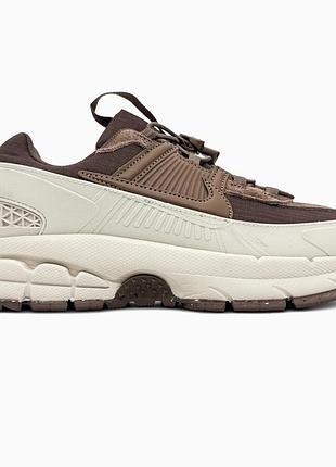 Кросівки чоловічі, кросівки жіночі, 1в1 люкс якість, шкіра, nike zoom vomero roam beige/brown, sky-nik-0732