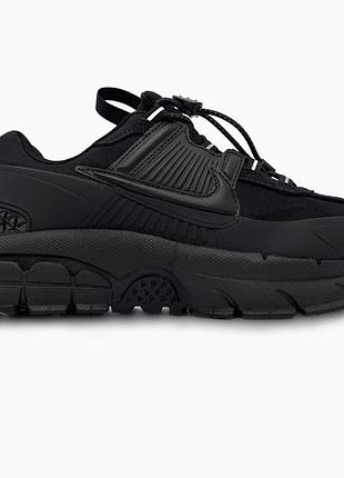 Кросівки чоловічі, кросівки жіночі, 1в1 люкс якість, шкіра, nike zoom vomero roam triple black, sky-nik-0617