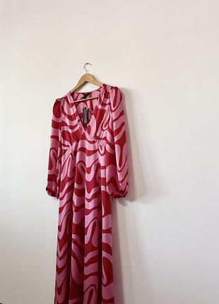 Нове міді атласне плаття new look🌿