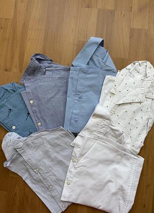 Сорочки з довгим рукавом. zara, mango, h&m 7 років