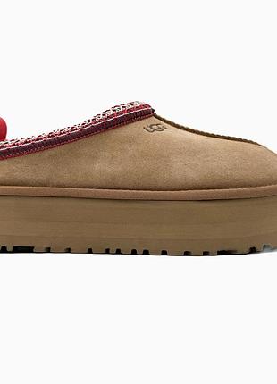 Кросівки чоловічі, кросівки жіночі, 1в1 люкс якість, шкіра, ugg tasman platform chestnut, sky-ugg-0042