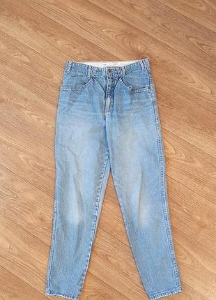 Винтажные джинсы женские mom jeans с высокой посадкой
