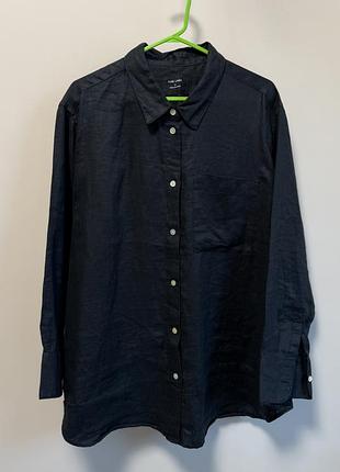 Льняная рубашка  marks & spencer