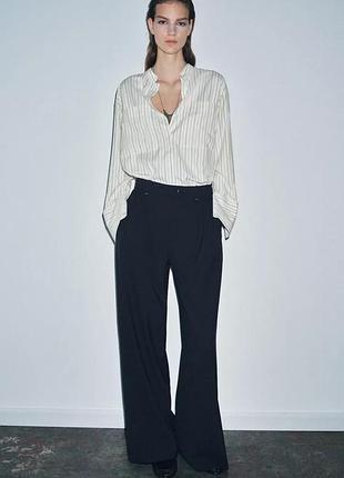 Сорочка, блуза в смужку zara
