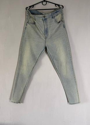 Женские джинсы скинни pull &amp; bear (размер eur 46 / xl)