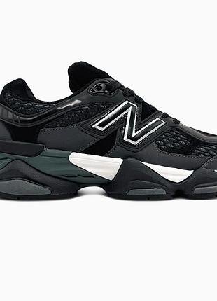 Кросівки чоловічі, кросівки жіночі, 1в1 люкс якість, шкіра, new balance 9060 black, sky-nbl-0458