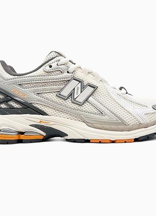 Кроссовки мужские, кроссовки женские, 1в1 люкс качество, кожа, new balance 1906r silver/beige/orange, sky-nbl-0504