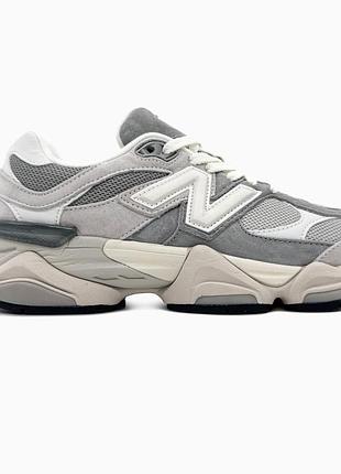 Кроссовки мужские, кроссовки женские, 1в1 люкс качество, кожа, new balance 9060 light grey, sky-nbl-0433