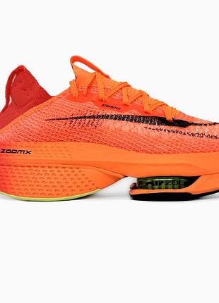 Кроссовки мужские, кроссовки женские, 1в1 люкс качество, кожа, nike air zoom alphafly next% 2 orange, sky-nik-0564