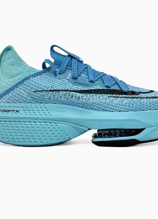 Кроссовки мужские, кроссовки женские, 1в1 люкс качество, кожа, nike air zoom alphafly next% 2 blue, sky-nik-0595