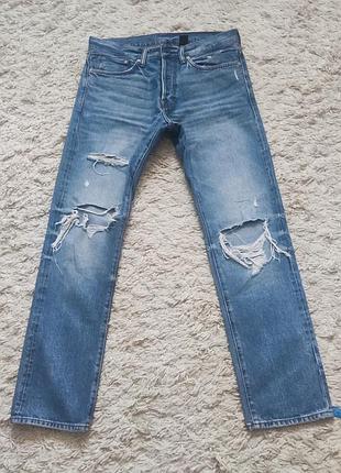 Рвані чоловічі джинси &denim, бавовна, розмір 32