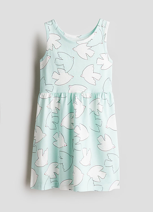 Хлопковое платье с узором h&amp;m