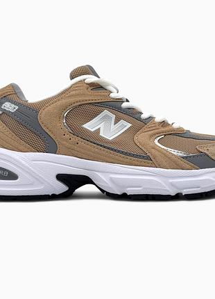 Кроссовки мужские, кроссовки женские, 1в1 люкс качество, кожа, new balance 530 brown, sky-nbl-0395