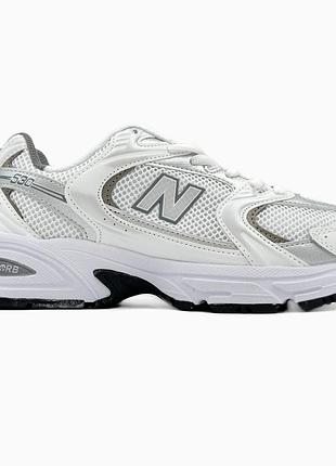 Кроссовки мужские, кроссовки женские, 1в1 люкс качество, кожа, new balance 530 silver, sky-nbl-0207