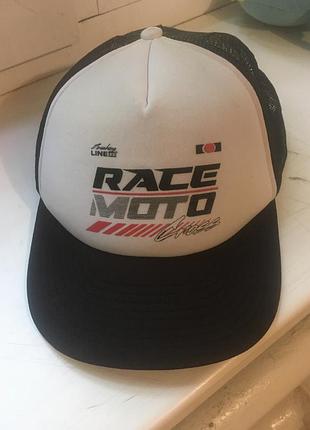 Кепка тракер h&m race moto cross / бейсболка с сеткой мужская y2k