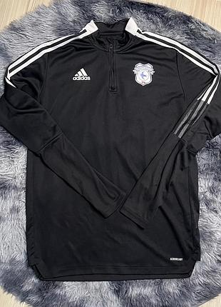 Спортивна кофта бренду adidas , футбольний клуб cardiff city, розмір l