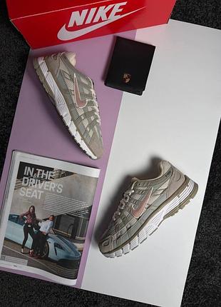Жіночі кросівки nike p-6000 olive beige