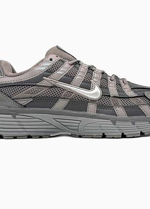 Кроссовки мужские, кроссовки женские, 1в1 люкс качество, кожа, nike p-6000 brown/grey, sky-nik-0650