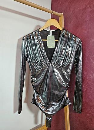Жіноче боді з длинним рукавом від h&m