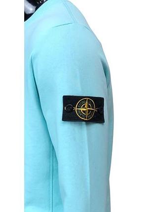 Світшот чоловічий stone island. sb - 1219. бірюзовий. xxl