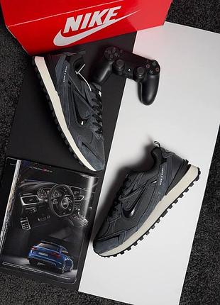 Чоловічі кросівки nike waffle s grey black