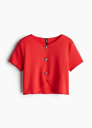 Топ у червоному кольорі h&m