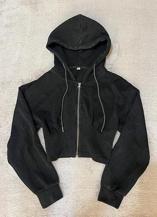 Зип худи короткое кропнутое у2к zip hoodie vintage indie sleaze opium