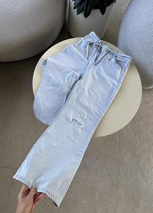Прямі джинси h&m прямі джинси палаццо кльош блакитні прямі джинси h&m