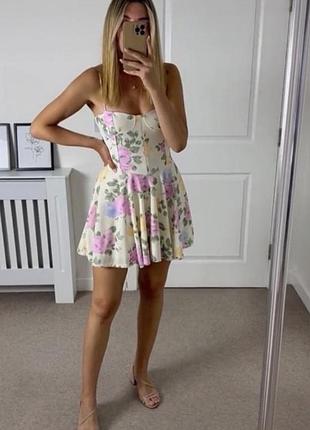 Zara сукня сарафан з корсетом