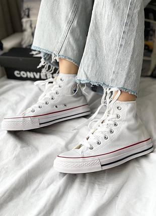 Білі converse all star, converse білі стильні, жіночі кеди converse all star, бренд