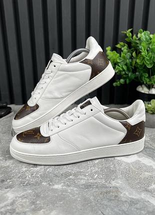 Louis vuitton rivoli sneakers low monogram мужские кроссовки кеды кожа оригинал 41.5 eur