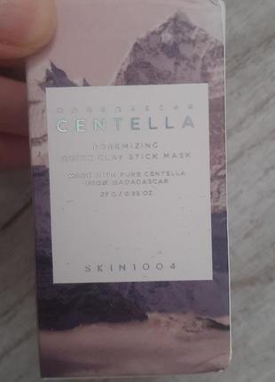 Новая маска для лицаskin1004 madagascar centella poremizing quick clay stick mask 2