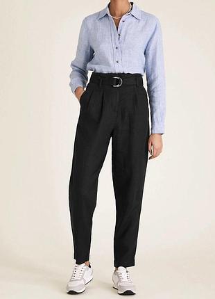 Вкорочені лляні штани marks & spencer колекція 2024 року