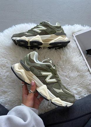 Кроссовки new balance 9060 dark army
