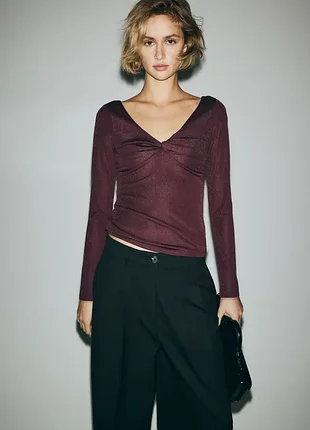 H&amp;m изысканная блуза лонгслив p. l